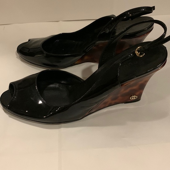 Authentic Gucci tortoise shell wedges - Picture 6 of 8